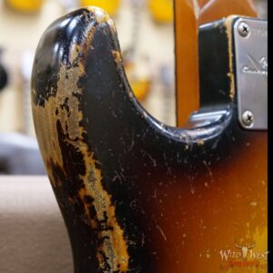 Fender Custom Shop Dale Wilson Masterbuilt 1960 Stratocaster Heavy Relic Brazilian Rosewood Slab Board 3 Tone Sunburst - Image 14