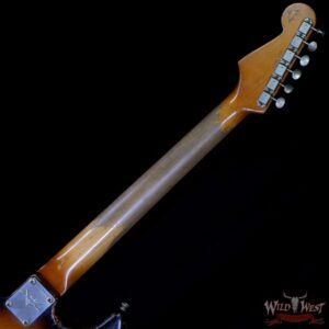 Fender Custom Shop Dale Wilson Masterbuilt 1960 Stratocaster Heavy Relic Brazilian Rosewood Slab Board 3 Tone Sunburst - Image 7