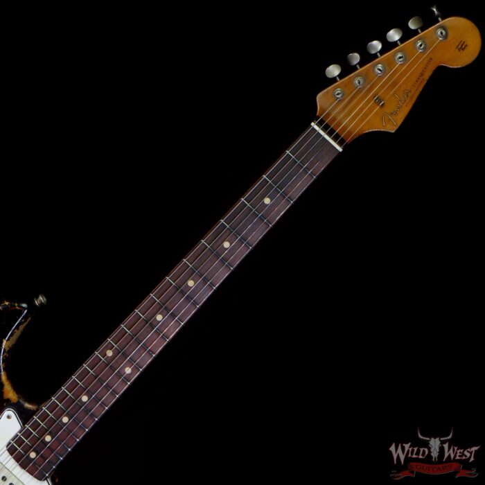 Fender Custom Shop Dale Wilson Masterbuilt 1960 Stratocaster Heavy Relic Brazilian Rosewood Slab Board 3 Tone Sunburst - Image 5