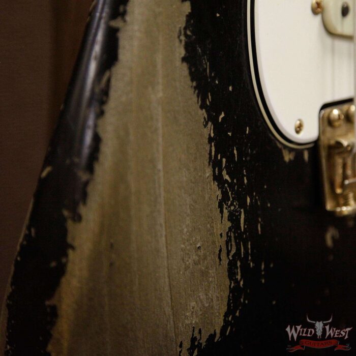 Fender Custom Shop Dale Wilson Masterbuilt 1960 Stratocaster Brazilian Rosewood Board Heavy Relic Black - Image 14