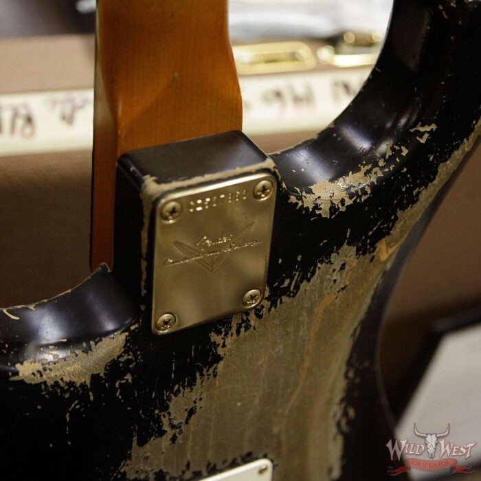 Fender Custom Shop Dale Wilson Masterbuilt 1960 Stratocaster Brazilian Rosewood Board Heavy Relic Black - Image 17
