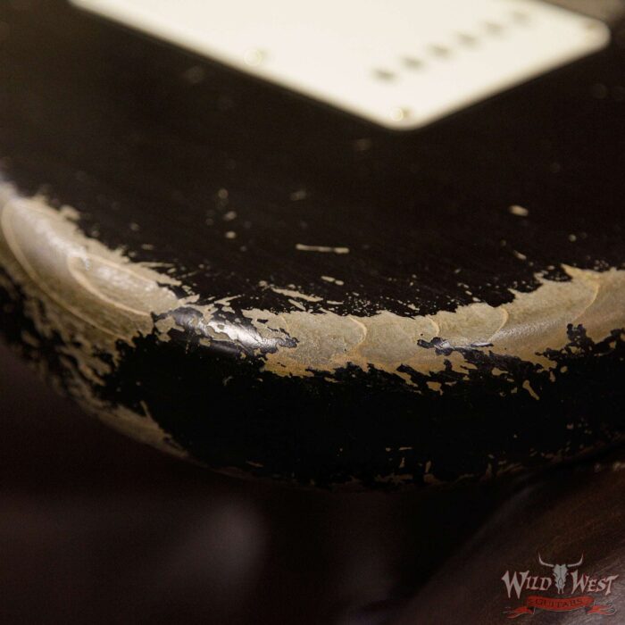 Fender Custom Shop Dale Wilson Masterbuilt 1960 Stratocaster Brazilian Rosewood Board Heavy Relic Black - Image 18