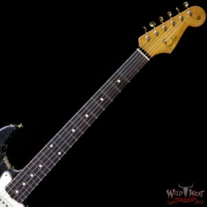 Fender Custom Shop Dale Wilson Masterbuilt 1960 Stratocaster Brazilian Rosewood Board Heavy Relic Black - Image 8