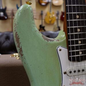 Fender Custom Shop Dale Wilson Masterbuilt 1960 Stratocaster Relic Brazilian Rosewood Slab Board Surf Green - Image 9