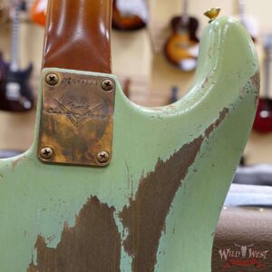 Fender Custom Shop Dale Wilson Masterbuilt 1960 Stratocaster Relic Brazilian Rosewood Slab Board Surf Green - Image 13