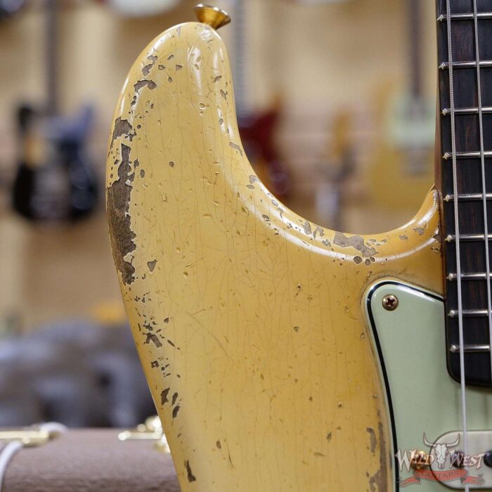 Fender Custom Shop Dale Wilson Masterbuilt 1963 Stratocaster Heavy Relic Brazilian Rosewood Fingerboard Vintage White - Image 10