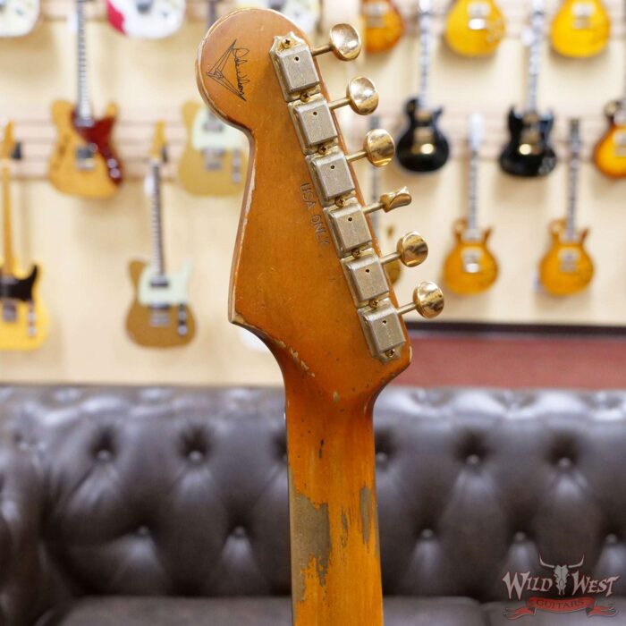 Fender Custom Shop Dale Wilson Masterbuilt 1963 Stratocaster Heavy Relic Brazilian Rosewood Fingerboard Vintage White - Image 6