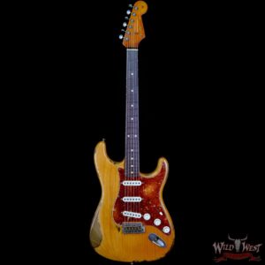 Fender Custom Shop Dale Wilson Masterbuilt 1963 Stratocaster Brazilian Rosewood Fingerboard Heavy Relic Natural - Image 3