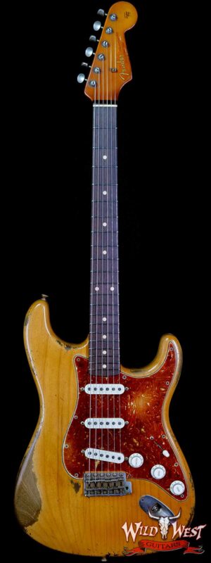 Fender Custom Shop Dale Wilson Masterbuilt 1963 Stratocaster Brazilian Rosewood Fingerboard Heavy Relic Natural