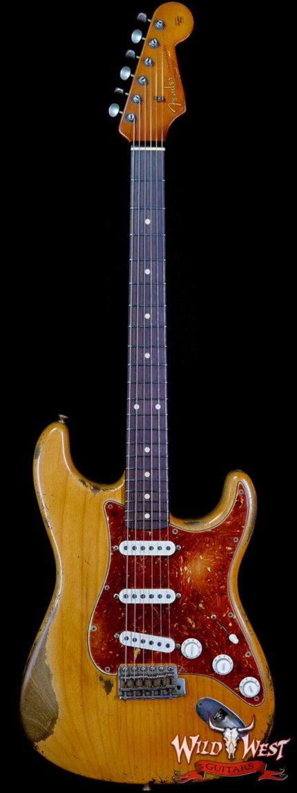 Fender Custom Shop Dale Wilson Masterbuilt 1963 Stratocaster Brazilian Rosewood Fingerboard Heavy Relic Natural
