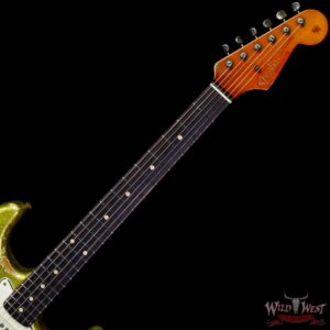 Fender Custom Shop Dale Wilson Masterbuilt 1963 Stratocaster Relic Chartreuse Sparkle - Image 4