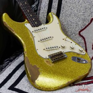 Fender Custom Shop Dale Wilson Masterbuilt 1963 Stratocaster Relic Chartreuse Sparkle - Image 8