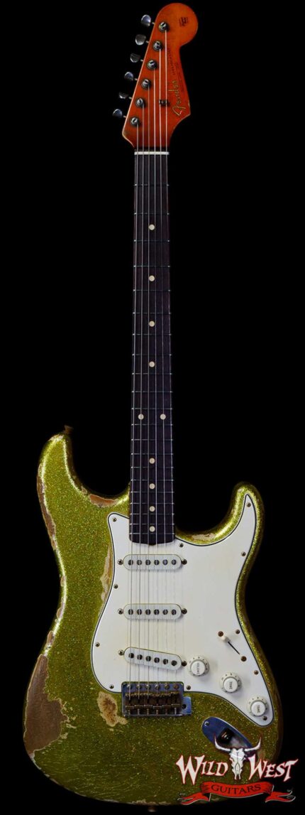 Fender Custom Shop Dale Wilson Masterbuilt 1963 Stratocaster Relic Chartreuse Sparkle