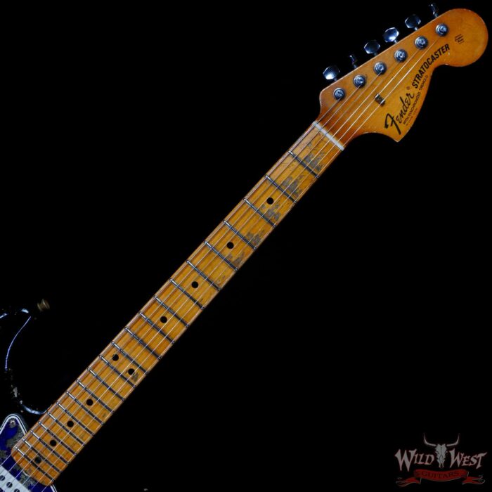 Fender Custom Shop Dale Wilson Masterbuilt 1969 Stratocaster Josefina Hand-Wound Pickups Relic Black over Purple Paisley - Image 4