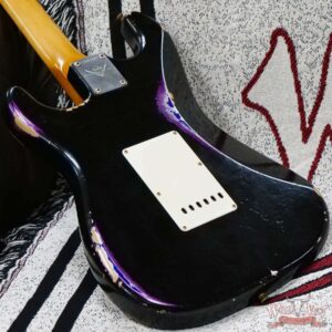 Fender Custom Shop Dale Wilson Masterbuilt 1969 Stratocaster Josefina Hand-Wound Pickups Relic Black over Purple Paisley - Image 12