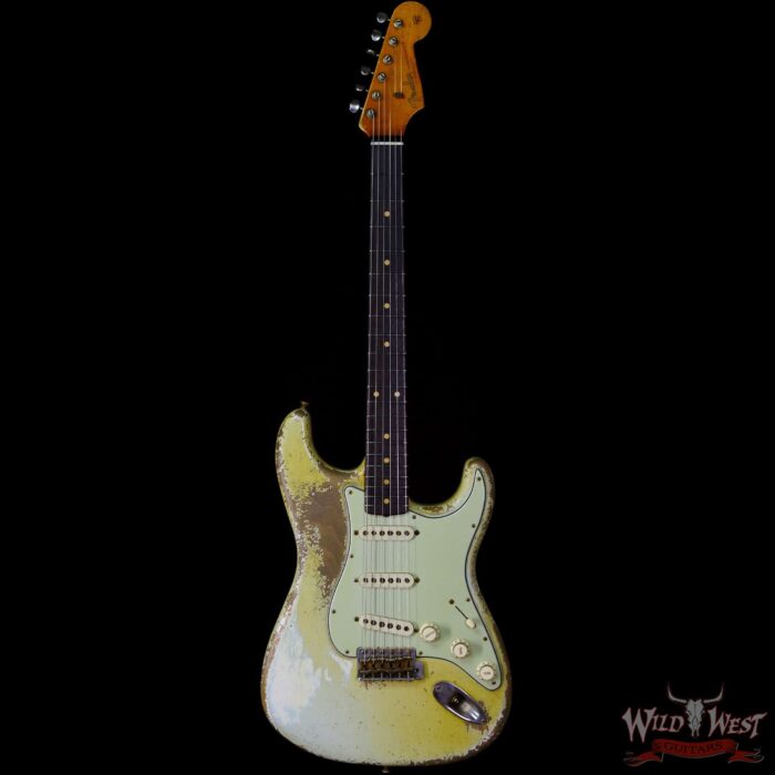 Fender Custom Shop Dale Wilson Masterbuilt 1961 Stratocaster Heavy Relic Super Faded Sonic Blue - Image 3