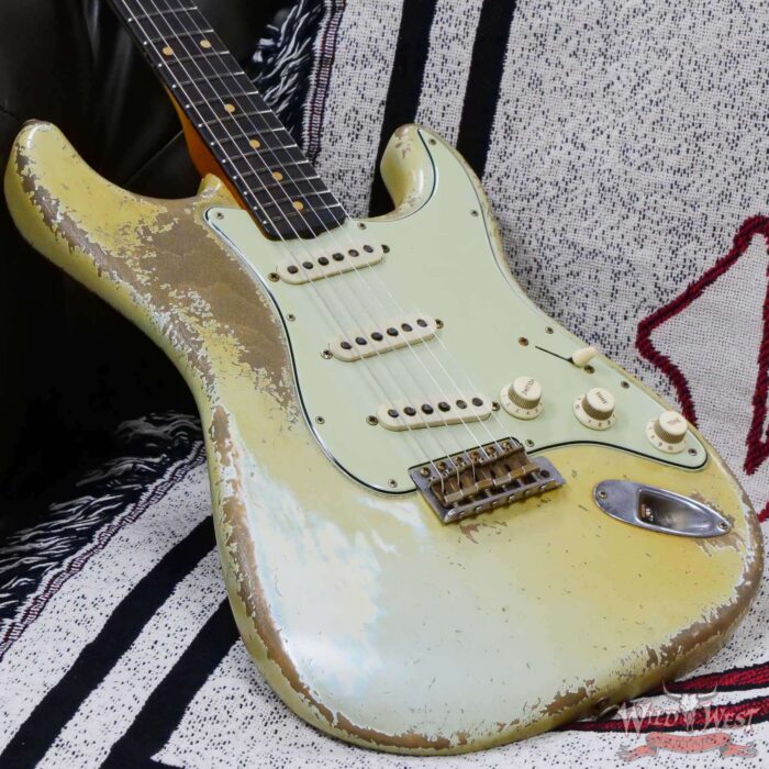 Fender Custom Shop Dale Wilson Masterbuilt 1961 Stratocaster Heavy Relic Super Faded Sonic Blue - Image 8