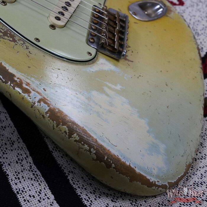 Fender Custom Shop Dale Wilson Masterbuilt 1961 Stratocaster Heavy Relic Super Faded Sonic Blue - Image 10
