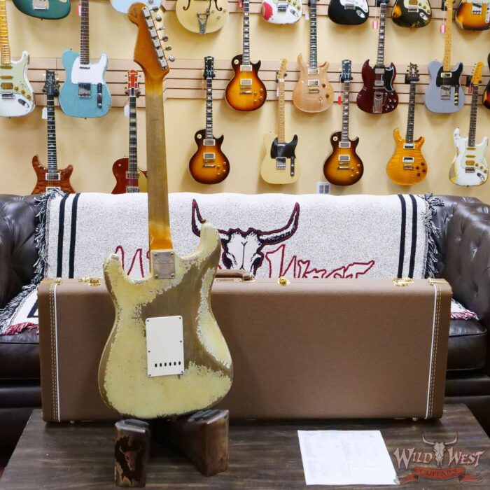 Fender Custom Shop Dale Wilson Masterbuilt 1961 Stratocaster Heavy Relic Super Faded Sonic Blue - Image 11