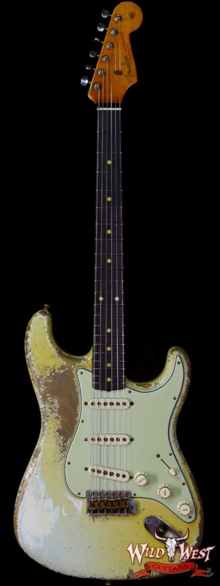 Fender Custom Shop Dale Wilson Masterbuilt 1961 Stratocaster Heavy Relic Super Faded Sonic Blue