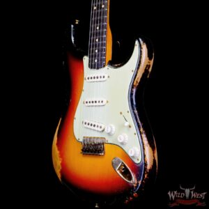 Fender Custom Shop Dale Wilson Masterbuilt 1960 Stratocaster Hardtail Brazilian Rosewood Board Relic 3 Tone Sunburst with Gold Hardware - Image 2