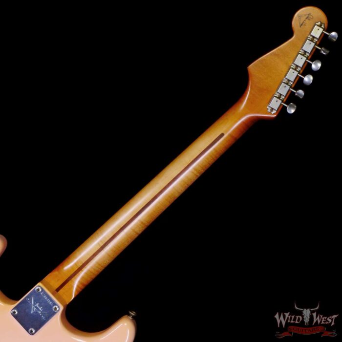 Fender Custom Shop Dale Wilson Masterbuilt 1959 ‘59 Stratocaster Flame Maple Neck Josefina Hand-Wound Pickups Pre-Relic Aged Shell Pink - Image 5