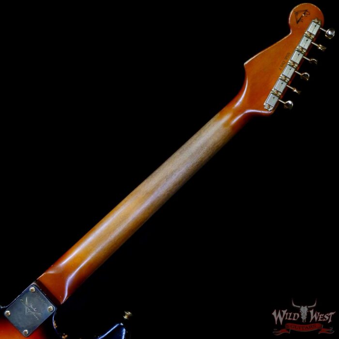 Fender Custom Shop Dale Wilson Masterbuilt 1960 Stratocaster Brazilian Rosewood Board Relic 3 Tone Sunburst with Gold Hardware - Image 5