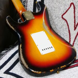 Fender Custom Shop Dale Wilson Masterbuilt 1960 Stratocaster Brazilian Rosewood Board Relic 3 Tone Sunburst with Gold Hardware - Image 14