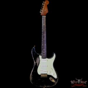 Fender Custom Shop Dale Wilson Masterbuilt 1961 Hardtail Stratocaster Hand-Wound Pickups Brazilian Rosewood Fingerboard Relic Black 6.90 LBS (US Only / No International Shipping) - Image 3