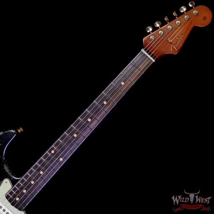 Fender Custom Shop Dale Wilson Masterbuilt 1961 Hardtail Stratocaster Hand-Wound Pickups Brazilian Rosewood Fingerboard Relic Black 6.90 LBS (US Only / No International Shipping) - Image 4