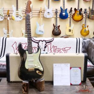 Fender Custom Shop Dale Wilson Masterbuilt 1961 Hardtail Stratocaster Hand-Wound Pickups Brazilian Rosewood Fingerboard Relic Black 6.90 LBS (US Only / No International Shipping) - Image 6
