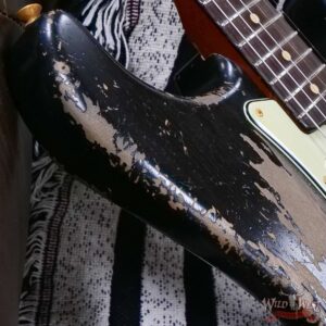 Fender Custom Shop Dale Wilson Masterbuilt 1961 Hardtail Stratocaster Hand-Wound Pickups Brazilian Rosewood Fingerboard Relic Black 6.90 LBS (US Only / No International Shipping) - Image 9