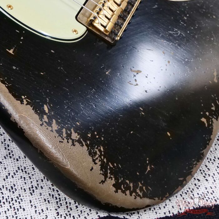 Fender Custom Shop Dale Wilson Masterbuilt 1961 Hardtail Stratocaster Hand-Wound Pickups Brazilian Rosewood Fingerboard Relic Black 6.90 LBS (US Only / No International Shipping) - Image 10