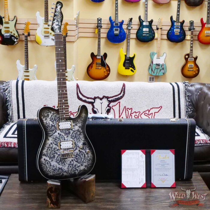 Fender Custom Shop Paul Waller Masterbuilt 1967 Telecaster Custom HH NOS Black Paisley 7.25 LBS - Image 6