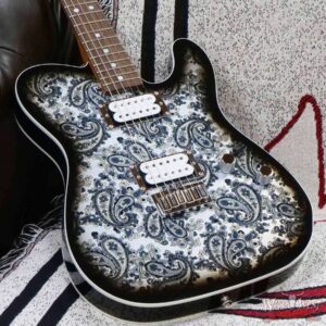 Fender Custom Shop Paul Waller Masterbuilt 1967 Telecaster Custom HH NOS Black Paisley 7.25 LBS - Image 8