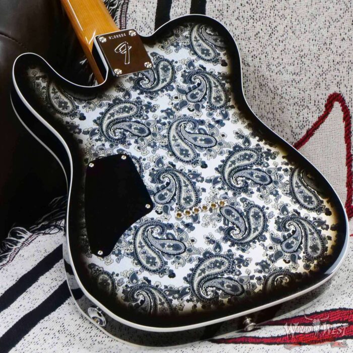 Fender Custom Shop Paul Waller Masterbuilt 1967 Telecaster Custom HH NOS Black Paisley 7.25 LBS - Image 11