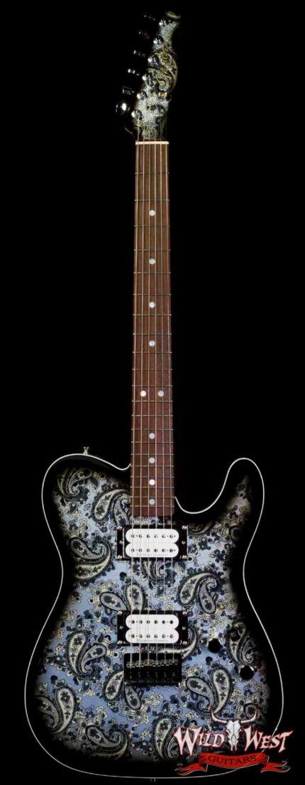 Fender Custom Shop Paul Waller Masterbuilt 1967 Telecaster Custom HH NOS Black Paisley 7.25 LBS