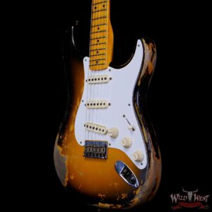 Fender Custom Shop Greg Fessler Masterbuilt 1955 Stratocaster Hardtail H/W Pickups Relic 2 Tone Sunburst 6.70 LBS - Image 2