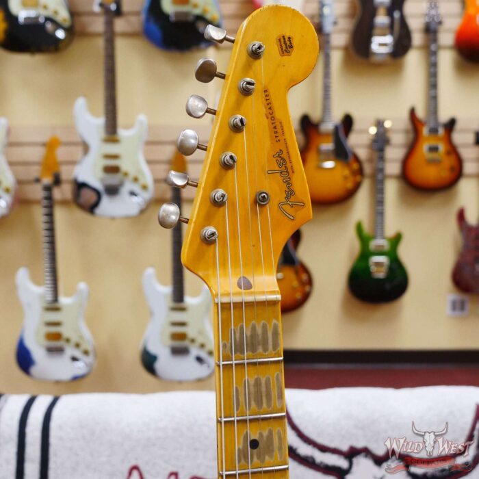 Fender Custom Shop Greg Fessler Masterbuilt 1955 Stratocaster Hardtail H/W Pickups Relic 2 Tone Sunburst 6.70 LBS - Image 7