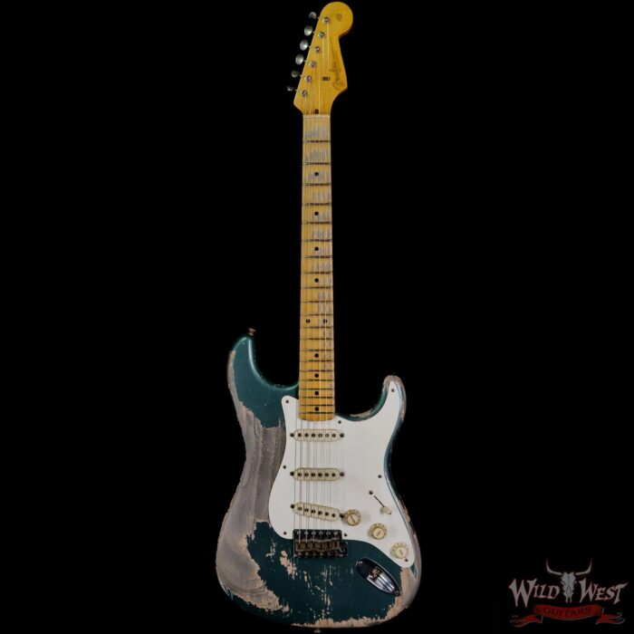 Fender Custom Shop Greg Fessler Masterbuilt 1957 Stratocaster Josefina H/W Pickups Heavy Relic Sherwood Green Metallic 7.00 LBS - Image 3
