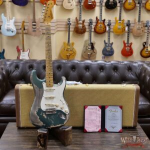 Fender Custom Shop Greg Fessler Masterbuilt 1957 Stratocaster Josefina H/W Pickups Heavy Relic Sherwood Green Metallic 7.00 LBS - Image 6