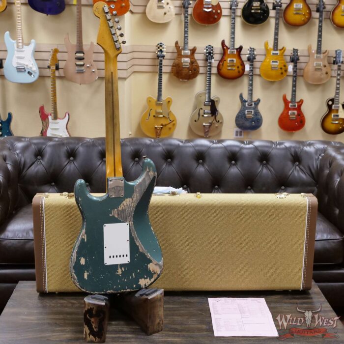 Fender Custom Shop Greg Fessler Masterbuilt 1957 Stratocaster Josefina H/W Pickups Heavy Relic Sherwood Green Metallic 7.00 LBS - Image 10