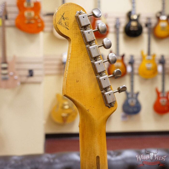 Fender Custom Shop Greg Fessler Masterbuilt 1957 Stratocaster Josefina H/W Pickups Heavy Relic Sherwood Green Metallic 7.00 LBS - Image 11