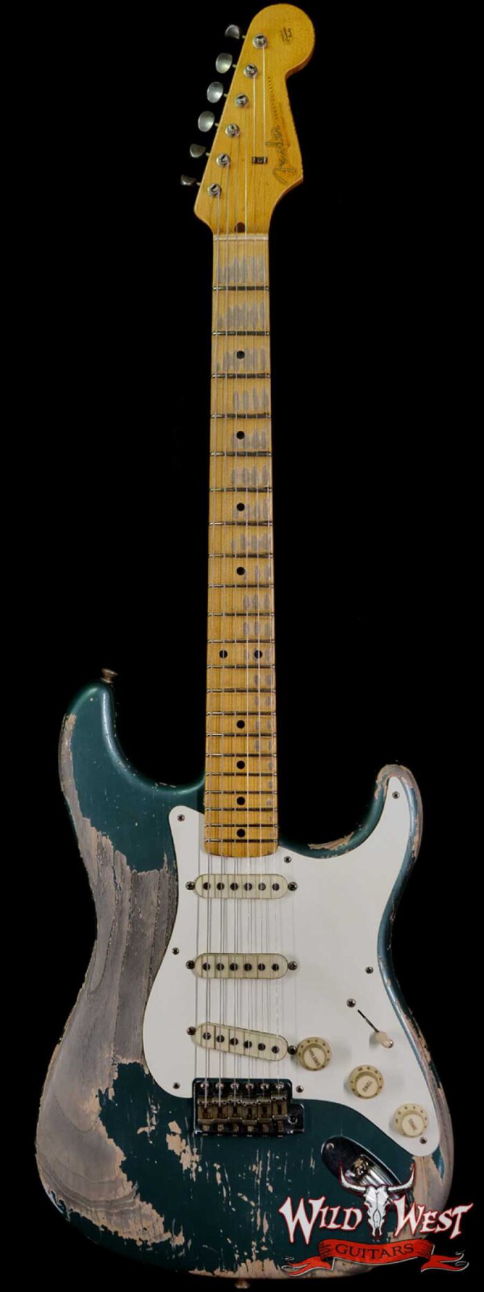 Fender Custom Shop Greg Fessler Masterbuilt 1957 Stratocaster Josefina H/W Pickups Heavy Relic Sherwood Green Metallic 7.00 LBS - Image 1