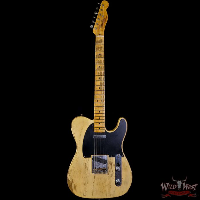 Fender Custom Shop Limited Edition Greg Fessler Masterbuilt 70th Anniversary Broadcaster (Telecaster) Relic Nocaster Blonde - Image 3