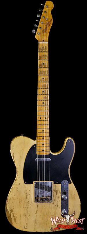 Fender Custom Shop Limited Edition Greg Fessler Masterbuilt 70th Anniversary Broadcaster (Telecaster) Relic Nocaster Blonde