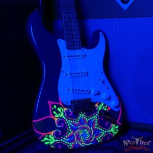 Fender Custom Shop Greg Fessler Masterbuilt Blacklight 68 Stratocaster Artwork Hand Painted by Madison Roy 7.60 LBS - Image 11