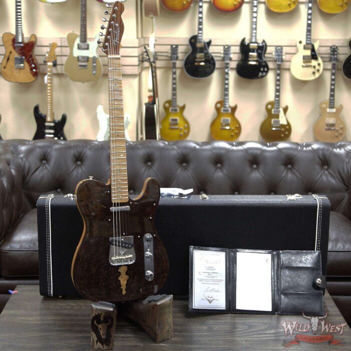2020 NAMM Fender Custom Shop Prestige Greg Fessler Masterbuilt Birdseye Rosewood Top w/ Roasted Pine Body Telecaster NOS Natural One Of A Kind!! - Image 11