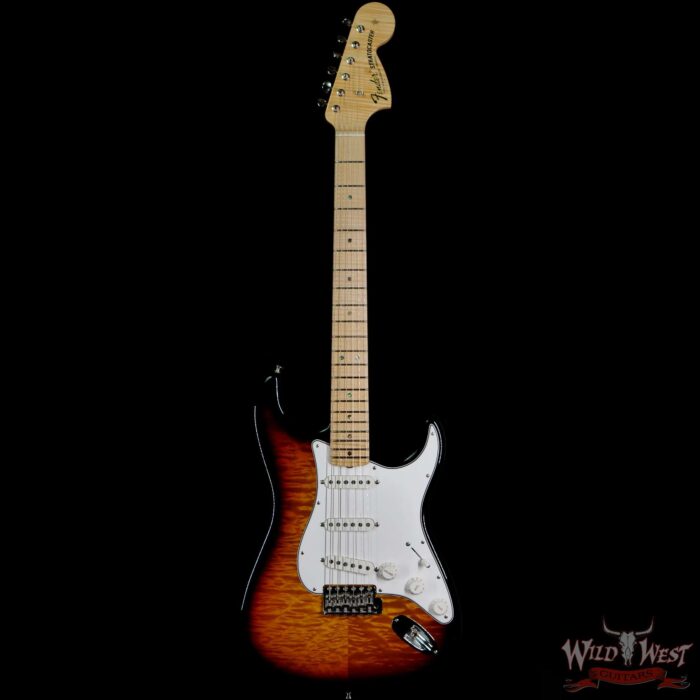 Fender Custom Shop Greg Fessler Masterbuilt 4A Quilt Maple Top Stratocaster NOS 5A Flame Maple Neck 3 Tone Sunburst - Image 3