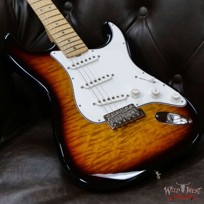 Fender Custom Shop Greg Fessler Masterbuilt 4A Quilt Maple Top Stratocaster NOS 5A Flame Maple Neck 3 Tone Sunburst - Image 8
